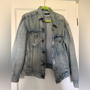 Able Blue Distressed Denim Jacket